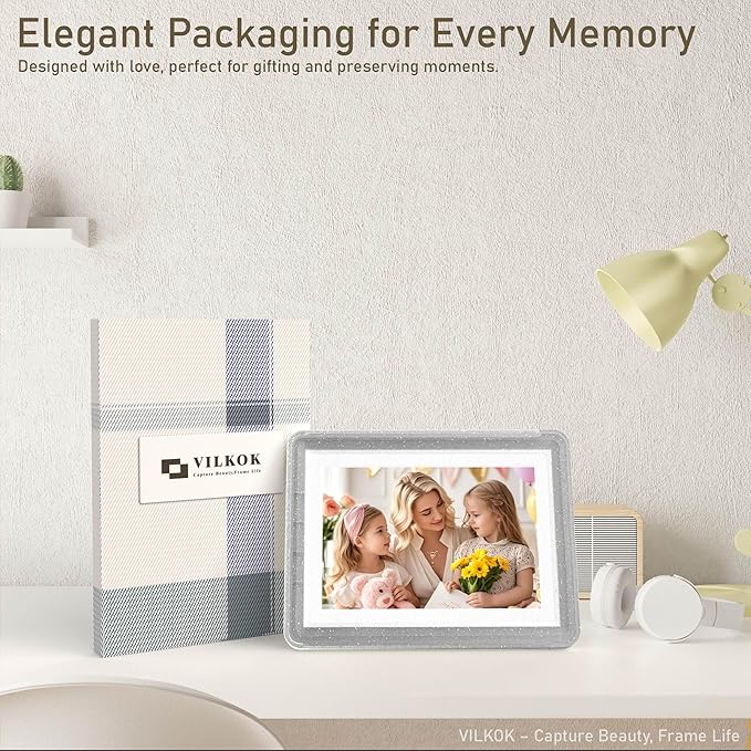 1-Pack 5x7 Picture Frame or 4x6 with Mat – Shatterproof Plastic Photo Frame for Family, Nursery & Playroom, Wall & Tabletop Picture Frames for Home or Office, Safe Lightweight Design, in Crystal Gray