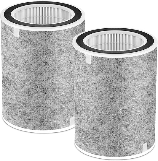 HP201 Replacement Filter Compatible with Shark HP201, HP202, UA205, AP1000 and For Shark HC501, HC502 Air Purifier MAX, Absorb 99.97% Particulate, Compare Part HE2FKBASMB, HE2FKBAS.