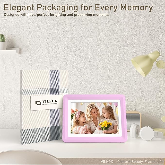 1-Pack 5x7 Picture Frame or 4x6 with Mat – Shatterproof Plastic Picture Frames for Family, Nursery & Playroom, Wall & Tabletop Frame for Home or Office, Safe Lightweight Design, Dreamy Pink