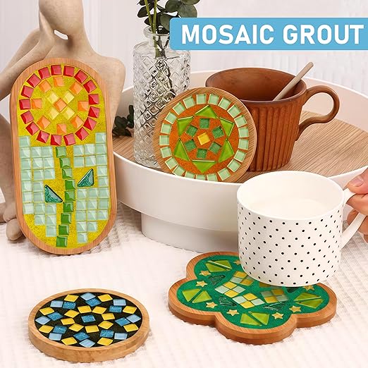 OOTDART Mosaic Crystal Grout, Mosaics Tile Tools, Mosaic Tile Accessories – Essential for Handmade Grouting and Perfect for DIY Craft Projects (Green, 4.5oz)