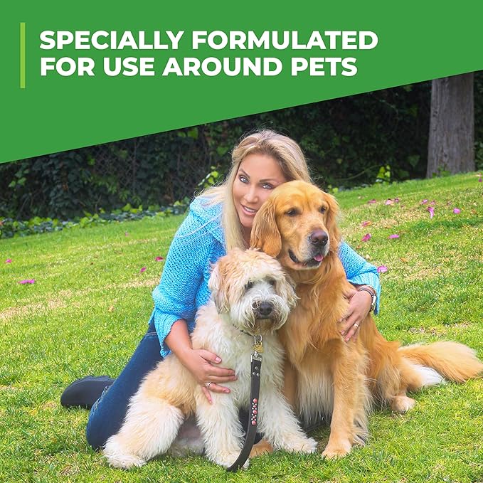 Simple Green Outdoor Odor Eliminator for Pets, Dogs, Ideal for Artificial Grass & Patio (32 oz Hose End Sprayer & 1 Gallon Refill)