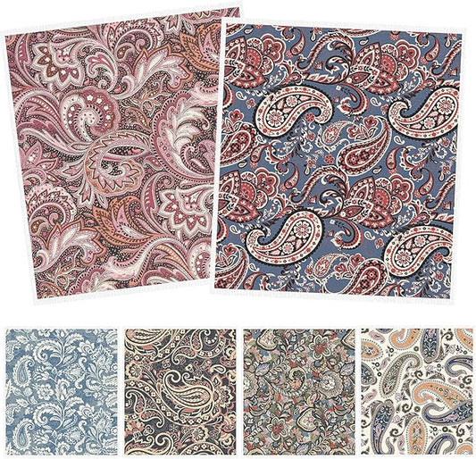 Swedish Dishcloths for Kitchen, 6 Pack Vintage Reusable Dish Paper Hand Towels Housewarming Gifts, Absorbent Dish Rags Decoration for Home Cooking Cleaning