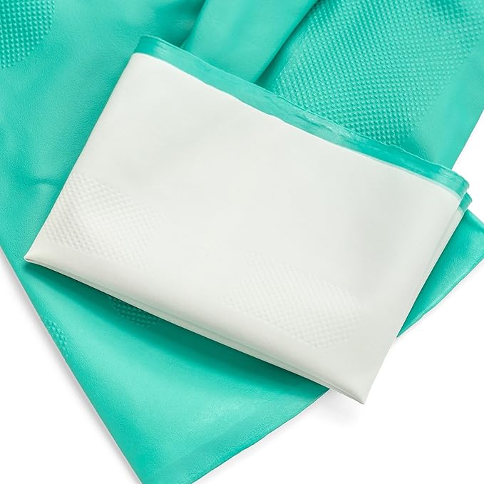 TUSKO PRODUCTS Best Nitrile Rubber Cleaning, Household, Dishwashing Gloves, Latex Free, Vinyl Free, Reusable not Disposable, Extra Small XS, (1 Pair)