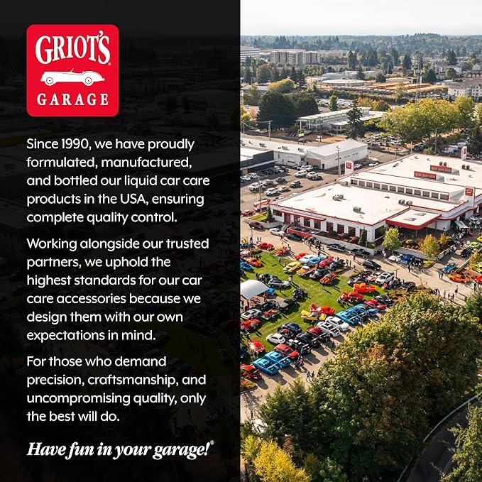 Griot's Garage Rinseless Wash for Car Cleaning and Detailing, No-Rinse Vehicle Washing, Dilutes Into Detailer, Clay Bar Lubricant, 10479, 35oz