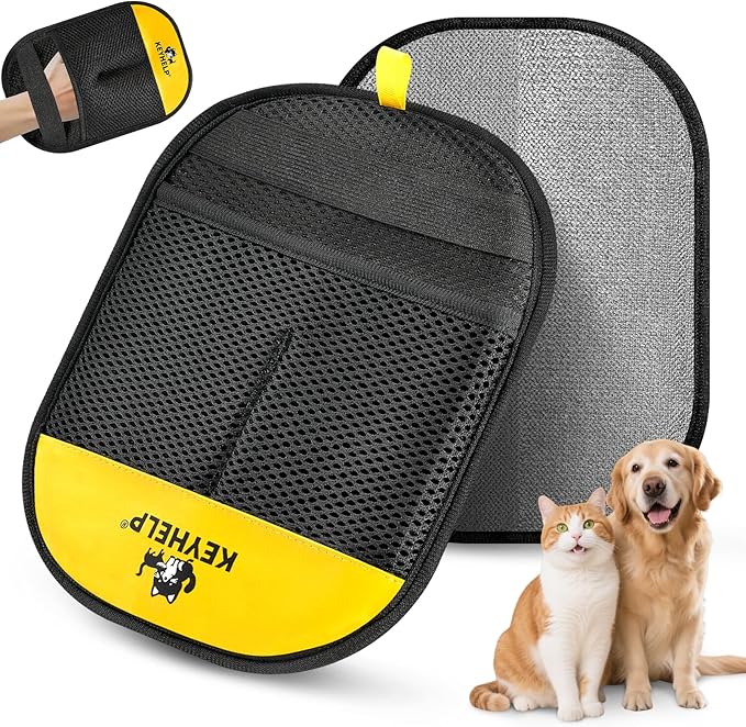 Pet Hair Removal Glove for Dogs & Cats, Newly Upgraded Reusable Electrostatic Pet Hair Gloves, Pet Hair Remover Tool for Clothing, Couch, Carpet, Car Seat