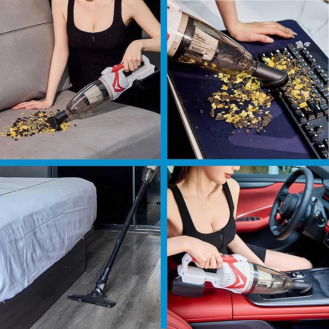 RichFire Cordless Vacuum Cleaner for Makita Battery,Wireless Handheld Power Vacuum Cleaner for Home, Boat, Workshop, Pet Hair, Furniture Cleaning(Tool Only No Battery)