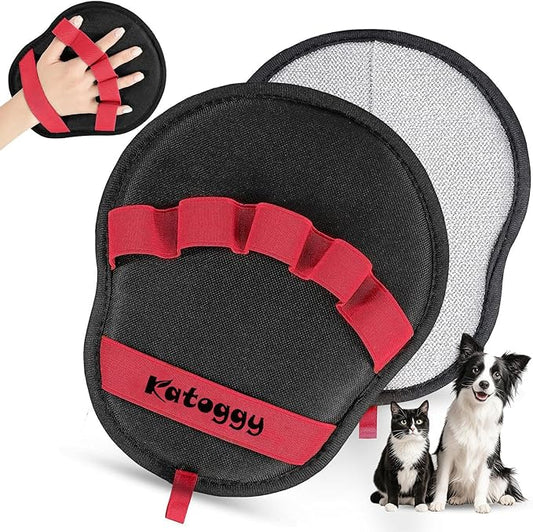 Katoggy Pet Hair Removal Glove for Dog and Cat, Reusable Pet Hair Remover, Ergonomic Five-Finger Design, Effective Hair Removal for Laundry, Furniture, Car Seat and Household Surfaces