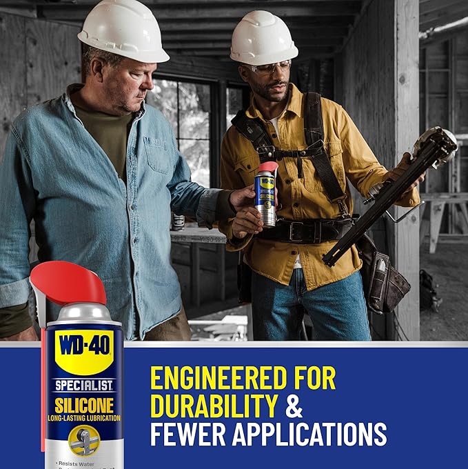 WD-40 Specialist Silicone Lubricant with SMART STRAW SPRAYS 2 WAYS 11 OZ [6-Pack]