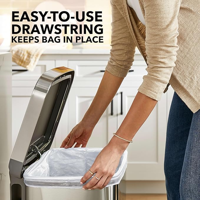 Glad ForceFlex Tall Kitchen Trash Bags, 13 Gallon, Gain Lavender, 80 Count (Package May Vary)