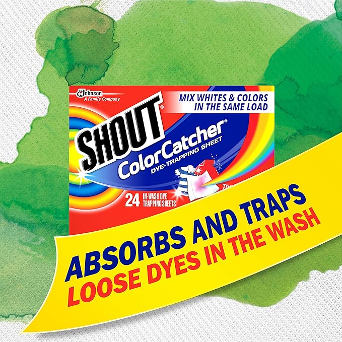 Shout Color Catchers for Laundry, Allow Mixed Washes, Prevents Color Runs and Maintains Original Clothing, 24 Count - Pack of 12 (288 Total Sheets)