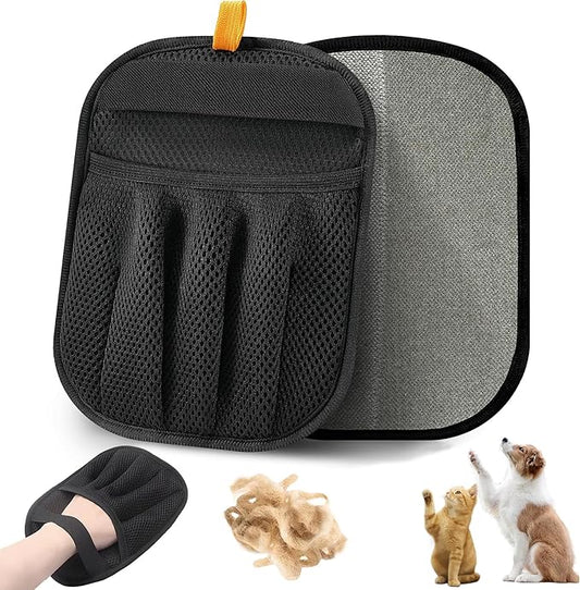 Woleigiao 2 PCS Pet Hair Remover Glove Reusable cat and Dog Hair Remover Static dehairing Gloves for Sofas, Furniture, Carpets, car Seats, pet Grooming cat and Dog dehairing Tools