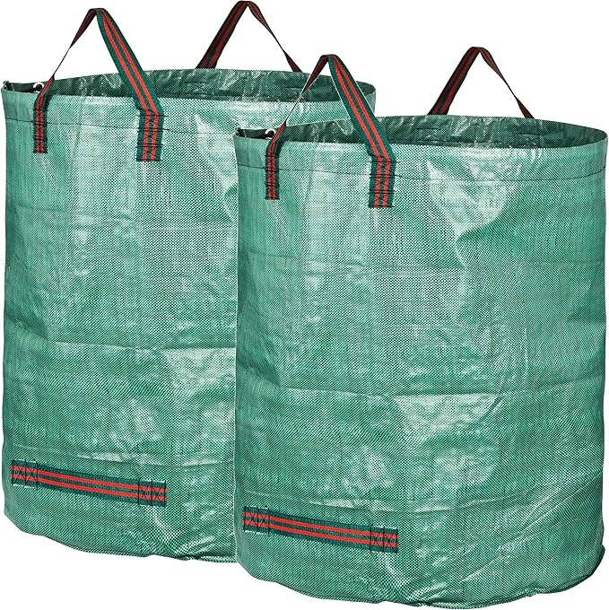 GardenMate 2-Pack 132 Gallons Reusable Garden Waste Bags (H34, D34 inches) - Yard Waste Bags