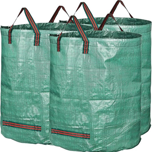 GardenMate 3-Pack 80 Gallons Reusable Garden Waste Bags (H33, D26 inches) - Yard Waste Bags