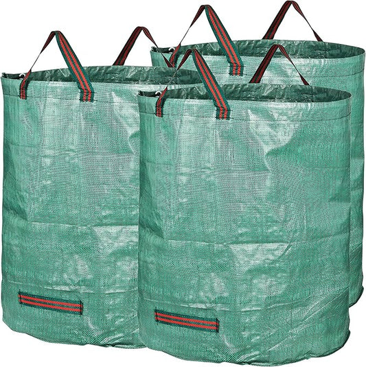 GardenMate 3-Pack 72 Gallons Reusable Garden Waste Bags (H30, D26 inches) - Yard Waste Bags